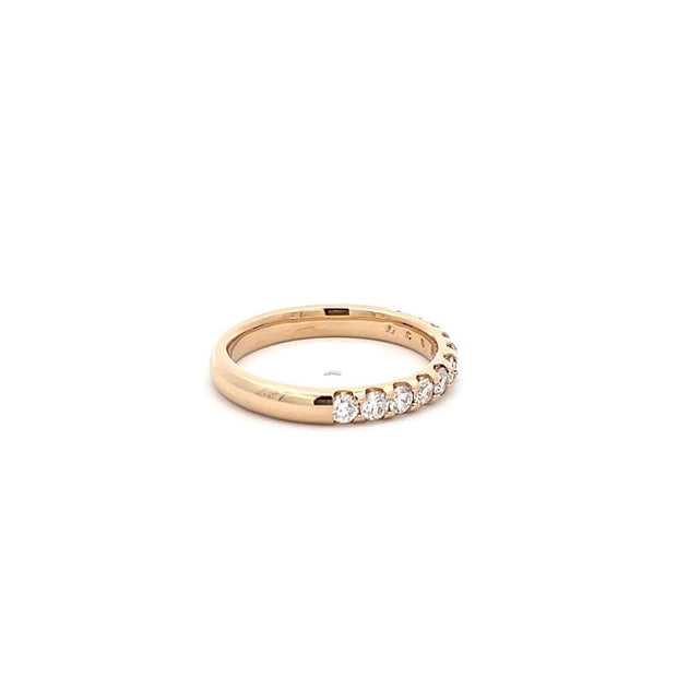 Plateau Jewelers Contour Prong Diamond Band in 14k White Gold. .50 ct