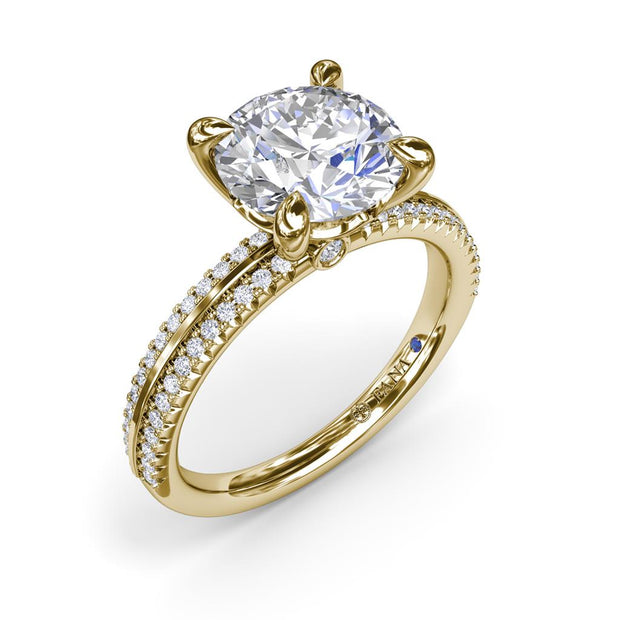 Fana Diamond Engagement Ring In 14K Yellow Gold