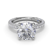 Fana Diamond Engagement Ring In 14K White Gold