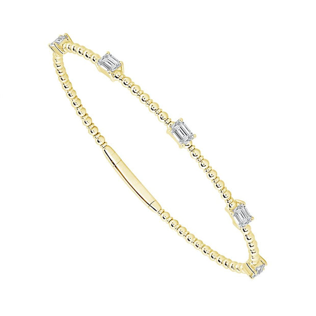 IDD Flexie Diamond Bracelet in 14k Yellow Gold.