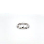 Plateau Jewelers Contour Prong Diamond Band in 14k White Gold. .50 ct