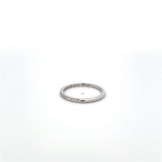 Plateau Jewelers Contour Prong Diamond Band in 14k white gold. .19 ct