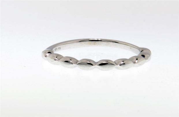 Stack Ring in 14k White Gold.