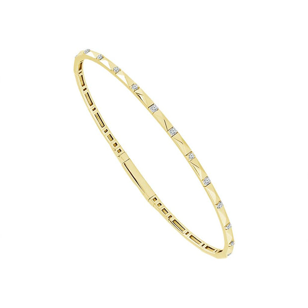 Flexi Diamond Bracelet in 14K Yellow Gold with 0.16cts