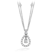 0.8 ctw. Aerial Diamond Drop Necklace in 18K White Gold