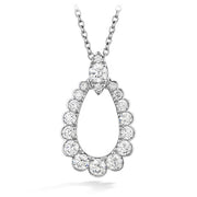 0.85 ctw. Aerial Regal Teardrop Pendant in 18K White Gold