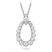 0.85 ctw. Aerial Regal Teardrop Pendant in 18K White Gold