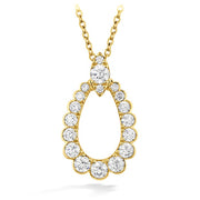 0.85 ctw. Aerial Regal Teardrop Pendant in 18K Yellow Gold