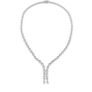 22 ctw. Aerial Teardrop Drop Necklace in 18K White Gold