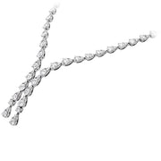 22 ctw. Aerial Teardrop Drop Necklace in 18K White Gold