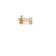Diamond Cluster Stud Earrings in 18k Yellow Gold. .30 ct.