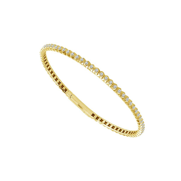 IDD Flexie Diamond Bracelet in 14k Yellow Gold
