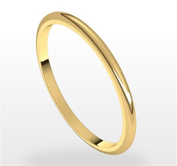 1.5mm Wide Wedding Band in 14k Yellow Gold