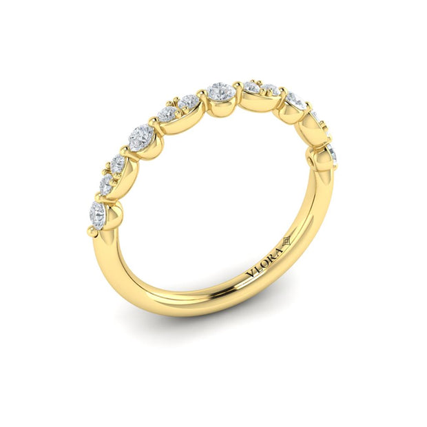 Vlora Diamond Band in 14k Yellow Gold