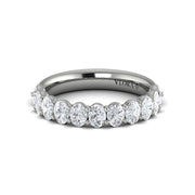 Vlora Diamond Band with Oval Diamonds in 14k white gold