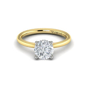 Vlora Solitaire Ring Mounting In 14K Two Tone