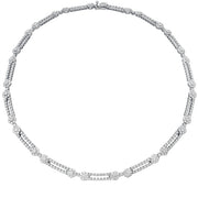 11.8 ctw. Beloved Double Link Necklace in 18K White Gold