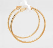 Plateau Jewelers' Diamond Hoop Earrings in 14k Yellow Gold. 1.60 ct