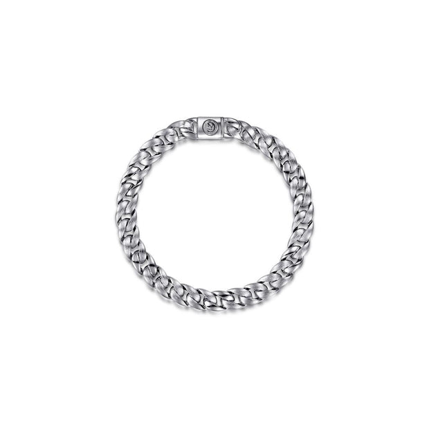 Gabriel Sterling Silver Cuban Link Chain Bracelet