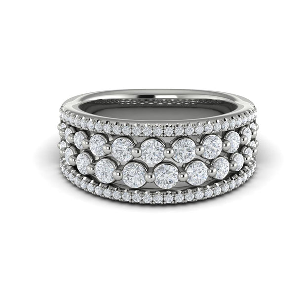 VLORA Diamond Ring in 14K White Gold with 1.37cts