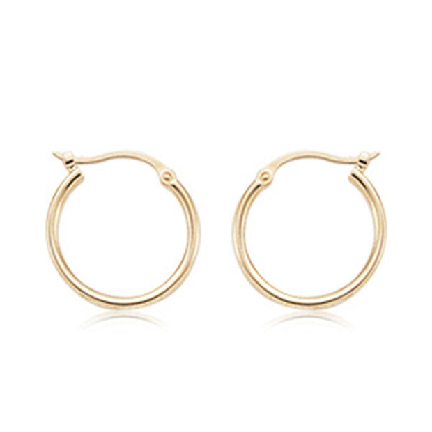 Carla 14k Yellow Gold Hoop Earrings