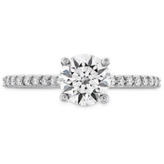 0.18 ctw. Camilla HOF Engagement Ring - Dia Band in Platinum