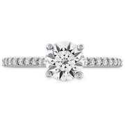 0.18 ctw. Camilla HOF Engagement Ring - Dia Band in Platinum
