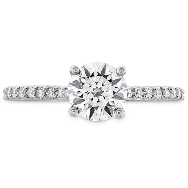 0.18 ctw. Camilla HOF Engagement Ring - Dia Band in Platinum