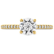 0.18 ctw. Camilla HOF Engagement Ring - Dia Band in 18K Yellow Gold