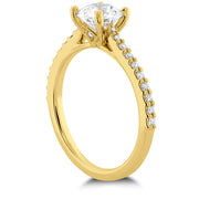 0.18 ctw. Camilla HOF Engagement Ring - Dia Band in 18K Yellow Gold