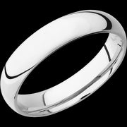 5 mm wide Domed Cobalt Chrome band.