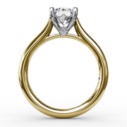 FANA Solitaire Engagement Ring in 14K Yellow Gold
