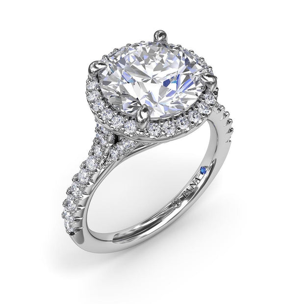 FANA Diamond Engagement Ring in 14K White Gold with 0.50ct