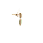 Kimberly Collins Tsavorite Garnet and Diamond Earrings in 18k Yellow Gold