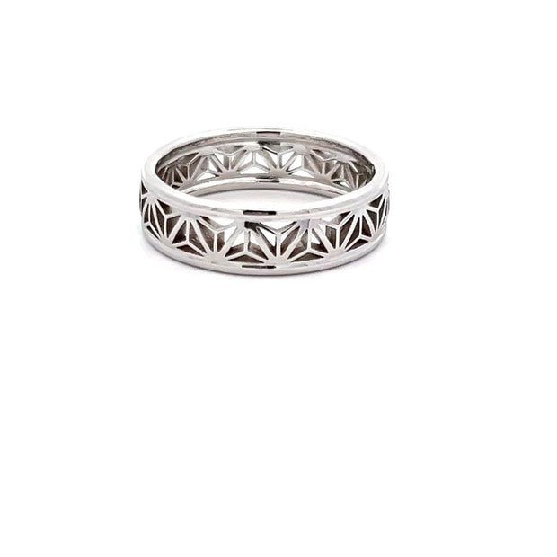 Plateau Jewelers Kumiko Wedding Band in 14k White Gold