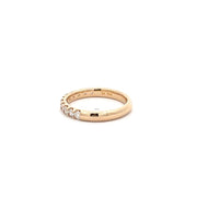 Plateau Jewelers Contour Prong Diamond Band in 14k White Gold. .50 ct