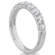 Hearts on Fire 7 stone band in Platinum with 0.33cts