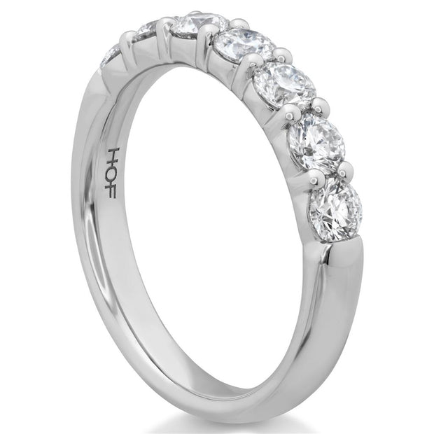 Hearts on Fire 7 stone band in Platinum with 0.33cts