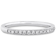 0.18 ctw. Deco Chic Band to match DRM Halo Ring in 18K White Gold