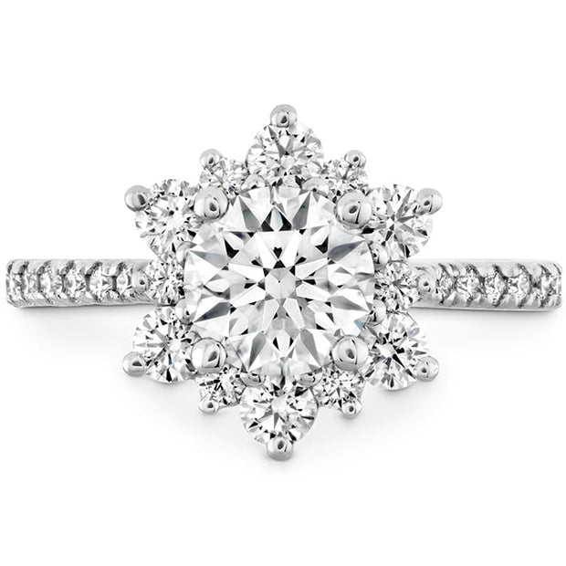 1.2 ctw. Delight Lady Di - Diamond Band Semi-Mount in Platinum