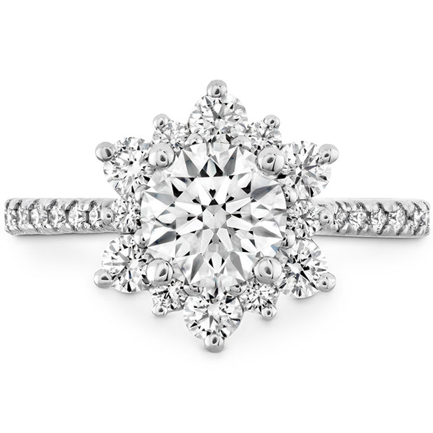 0.95 ctw. Delight Lady Di - Diamond Band Semi-Mount in 18K White Gold