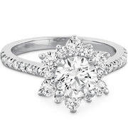0.34 ctw. Delight Lady Di - Diamond Band Semi-Mount in 18K White Gold