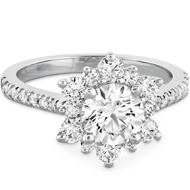 0.34 ctw. Delight Lady Di - Diamond Band Semi-Mount in 18K White Gold