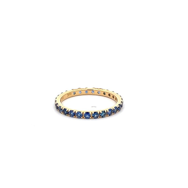 Kimberly Collins Blue Sapphire Eternity Band in 18k Yellow Gold
