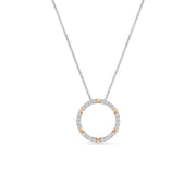 Hearts On Fire Copley Pave' Diamond Pendant Necklace in 18k two-tone Gold
