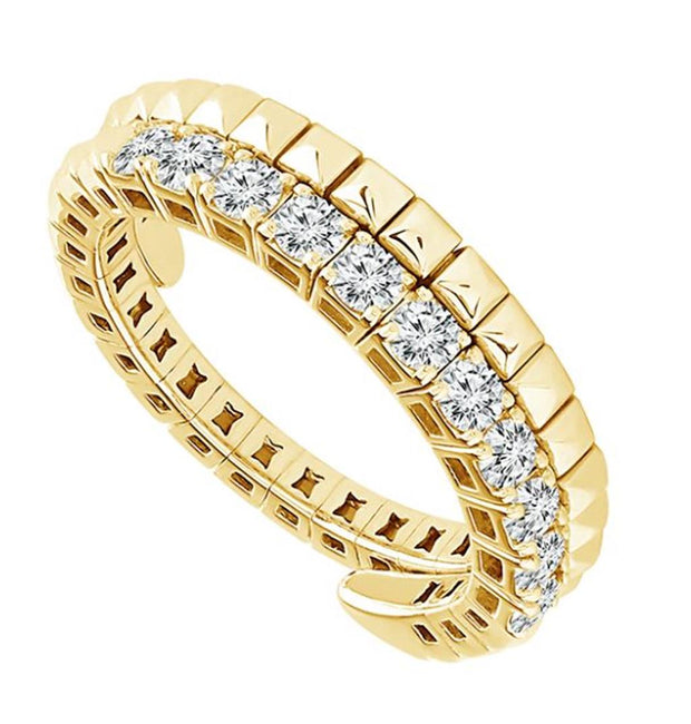 IDD Flexible Ring in 14k Yellow Gold with .50 tcw Diamonds