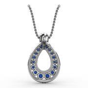 Fana Diamond and Sapphire Pendant