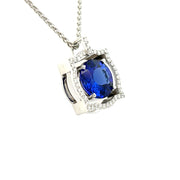 Plateau Jewelers Tanzanite Pendant in 14k White Gold.