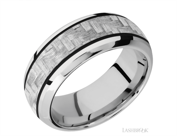 Lashbrook Designs dome bevel band in 14k rose gold