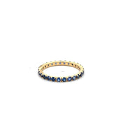 Kimberly Collins Blue Sapphire Eternity Band in 18k Yellow Gold